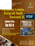 Pedoman Lomba Kaligrafi Batik 2021
