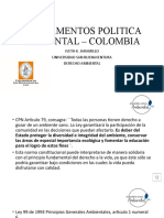Fundamentos Politica Ambiental – Colombia