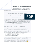 Learn How To Grow Your Youtube Channel: Subscribers and $0 in Revenue