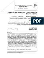 Refractory - Mech & Phy Char of Steel Dust Bricks - PDF