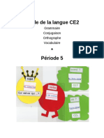 Étude de La Langue CE2: Grammaire Conjugaison Orthographe Vocabulaire