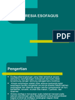 KELAINAN KONGENITAL ESOFAGUS (ATRESIA