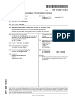 European Patent Specification: Solution and Process For Preparing Same