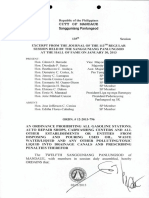 ORDN NO. 12-796-2013 PROHIBITING ALL GASOLINE STATIONS, & ALL ESTABLISHMENTS FROM DISPOSING & POURING USED OIL