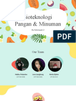 Kel 2 - Bioteknologi Pangan Dan Minuman