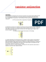 Le Transistor Unijonction: Généralités Fonctionnement Application Graphique