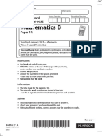 January 2015 (R) QP - Paper 1 Edexcel (B) Maths IGCSE