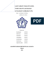 LAPORAN PRAKTIKUM TEKNIK SEDIAAN SOLID Tablet