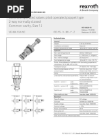 Solenoid Operated Valves Pilot Operated Poppet Type 2-Way Normally Closed Common Cavity, Size 12