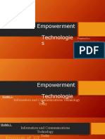 Empowerment Technologie S: Prepared By: Paul Jerome S. Ricablanca