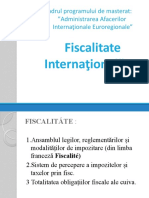 Initiere in Fiscalitate