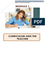 Curriculum and The Teacher