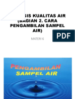 Materi 5. Pengambilan Sampel Untuk Menganalisis Kualitas Air