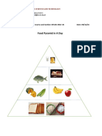 Food Pyramid in A Day: Name: Abegail Olaguer Course and Section: BTLED-HELE 1B Date: 09/12/21