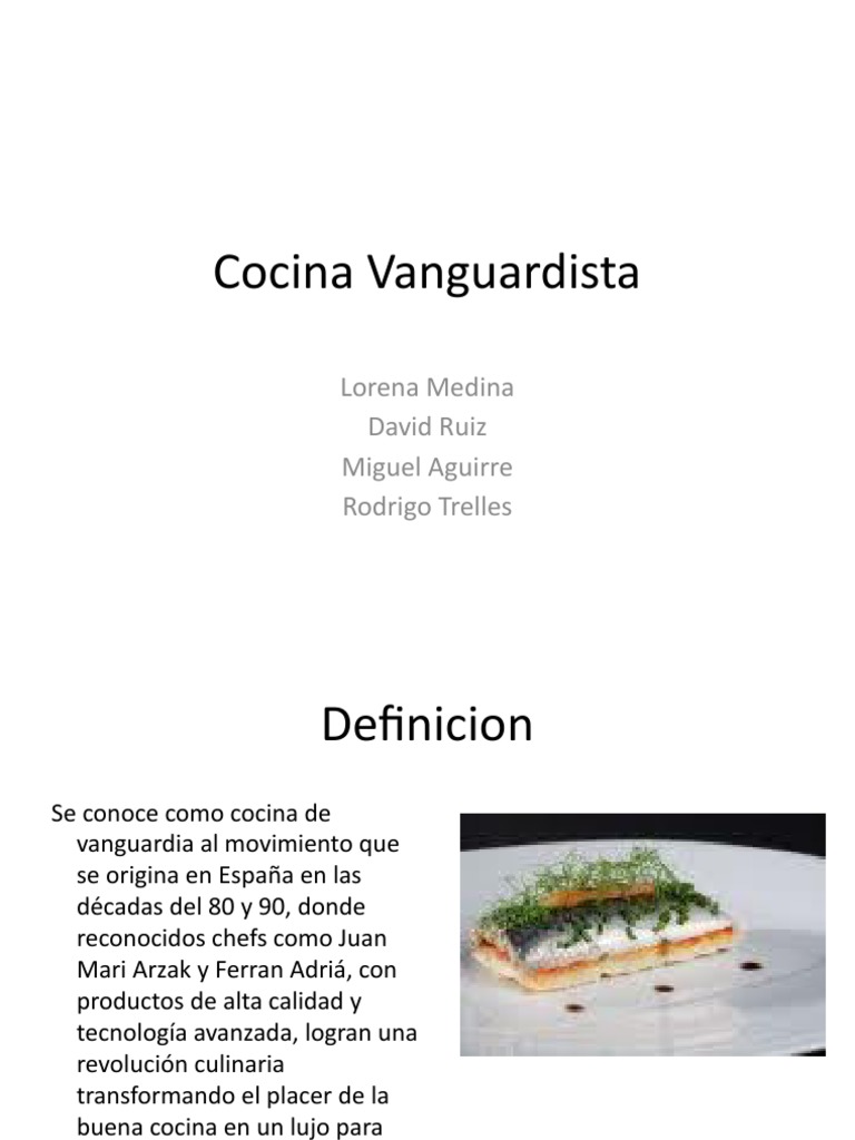 Libros de cocina vanguardista pdf