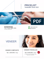 Pricelist Umum Audy Dental 2021