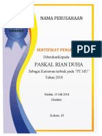 Desain Piagam Penghargaan