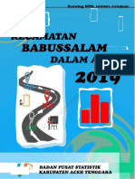 Kecamatan Babussalam Dalam Angka 2019