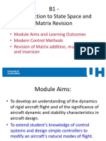 B1 - Introduction To State Space - Slides