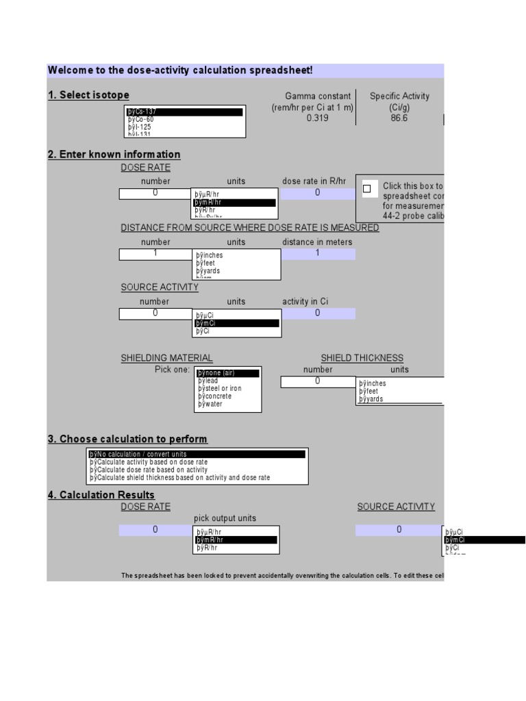 Dose-Activity Calculation Guide | PDF | Forms Of Energy | Nuclear Physics