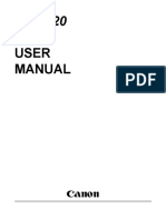 Canon BJC-620 User Manual