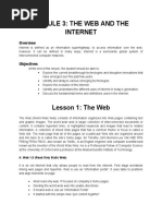 Module 3: The Web and The Internet: A. Web 1.0 (Read Only Static Web)