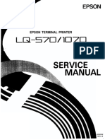 Epson LQ-570 LQ1070 Service Manual
