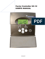 Power Factor Controller NC-12 User'S Manual