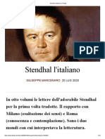 Stendhal l'italiano _ Il Foglio