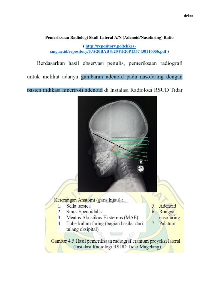 Pemeriksaan Radiologi KONVENSIONAL | PDF