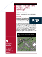 Drivers' Evaluation of The Diverging Diamond Interchange: Brief