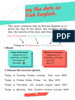 Writing The Date in British English