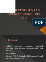 Alur Penggunaan Aplikasi Siskeudes 2016