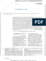 Management of Dyspnea in The Terminally Ill: Recent Advances in Chest Medicine