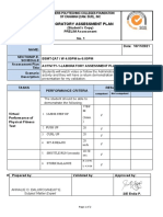 Laboratory Assessment Plan: Acad Form No. 47-B