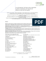 Effects of liming on soil properties, leaf tissue cation composition and grape yield in a moderately acid vineyard soil. Influence on must and wine quality