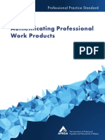 Authenticating Professional Work Products