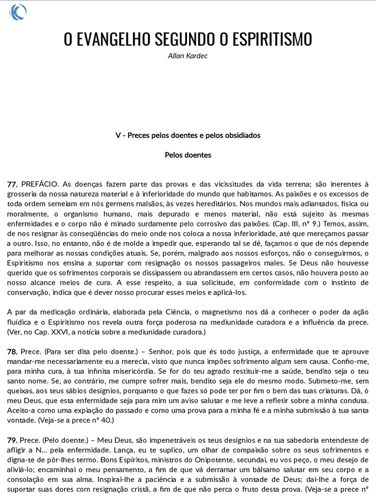 O Evangelho Segundo o Espiritismo - Capítulo XXVIII - Coletânea de ...