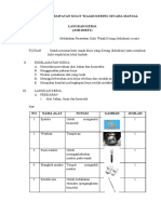 Melakukan Perawatan Kulit Wajah Kering Secara Manual Langkah Kerja (Job Sheet)