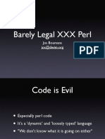 Barely Legal XXX Perl Presentation
