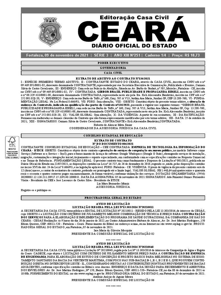 Diário Oficial do Ceará | PDF
