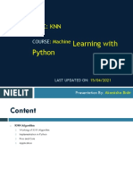 Learning With Python: Topic: KNN