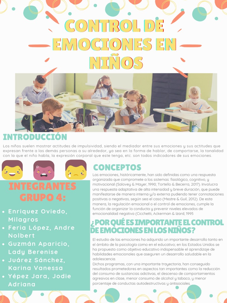 Control de Emociones en Niños | PDF | Las emociones | Comportamiento