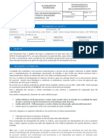 Relatório Visita Técnica - Planejamento (MG52) Rondonópolis - MT