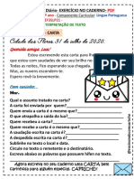 Exercício - Gênero Textual Carta