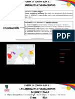 PeC Guía 6.1 Las Civilizaciones Antíguas MESOPOTAMIA I