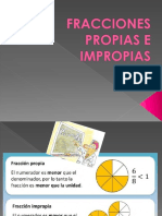 Fracciones Propias e Impropias