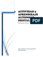 Actividad 3 Aprendizaje Autonomo Digital