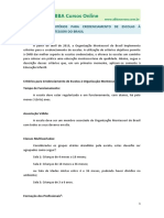 Critérios para Credenciamento de Escolas à Organização Montessori do Brasil