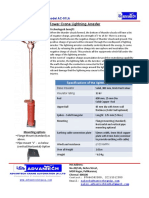 Tower Crane Lightning Arrester: Product Specification
